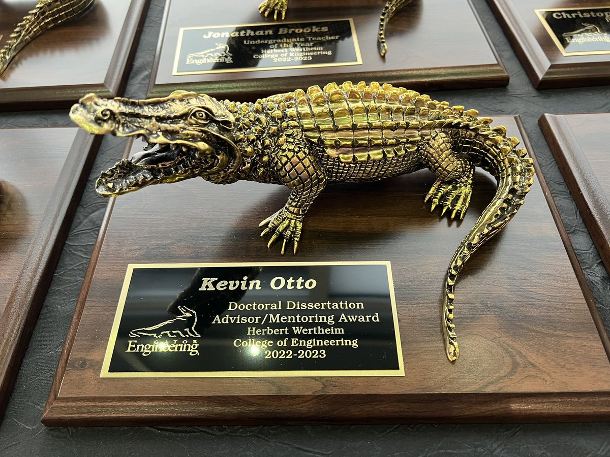 UFBME's tweet photo. Congratulations to Dr. Kevin Otto - 2022-2023 UF &amp; HWCOE Doctoral Dissertation Advisor/Mentoring Award @OttoKev https://t.co/XC2IEu1fRp