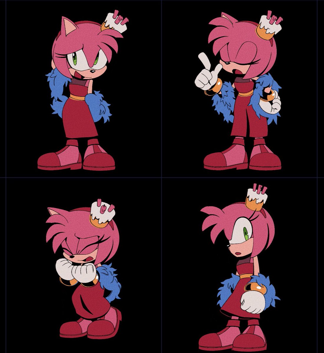 Amy_rose_fanlol on X: Amy's sprites from the murder of Sonic the