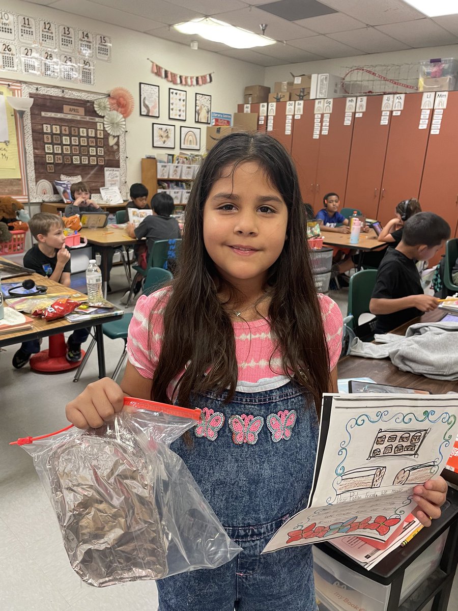 Patlan 3rd grade READ BAKE SHARE students read Everybody Bakes Bread, learned how important our neighbors are to us, and that neighbors come from many backgrounds. Students then baked Coconut Bread and wrote kind letters for our neighbors at Patlan. <a href="/PatlanES/">Patlan Elementary</a>