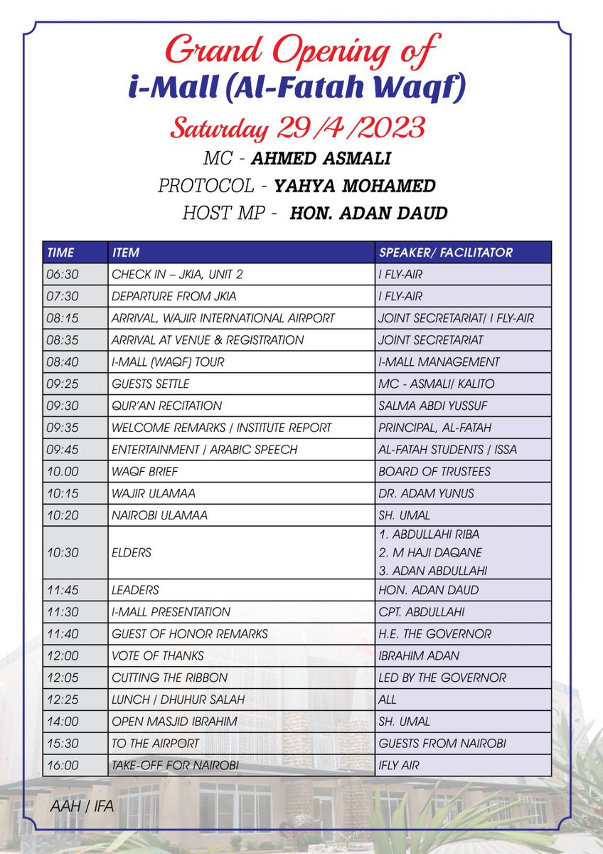 Asmali77's tweet photo. Excited for the opening of the first ever mall in Wajir the #iMall. The mall has a hotel, a conference hall among many shops & amenities. See you in Wajir Kesho InshaAllah. The @AsmaliMedia team will bring you latest updates, information. @Capt_Airman, @i_FlyAir @AsmaliMedia https://t.co/P9Itr30G64