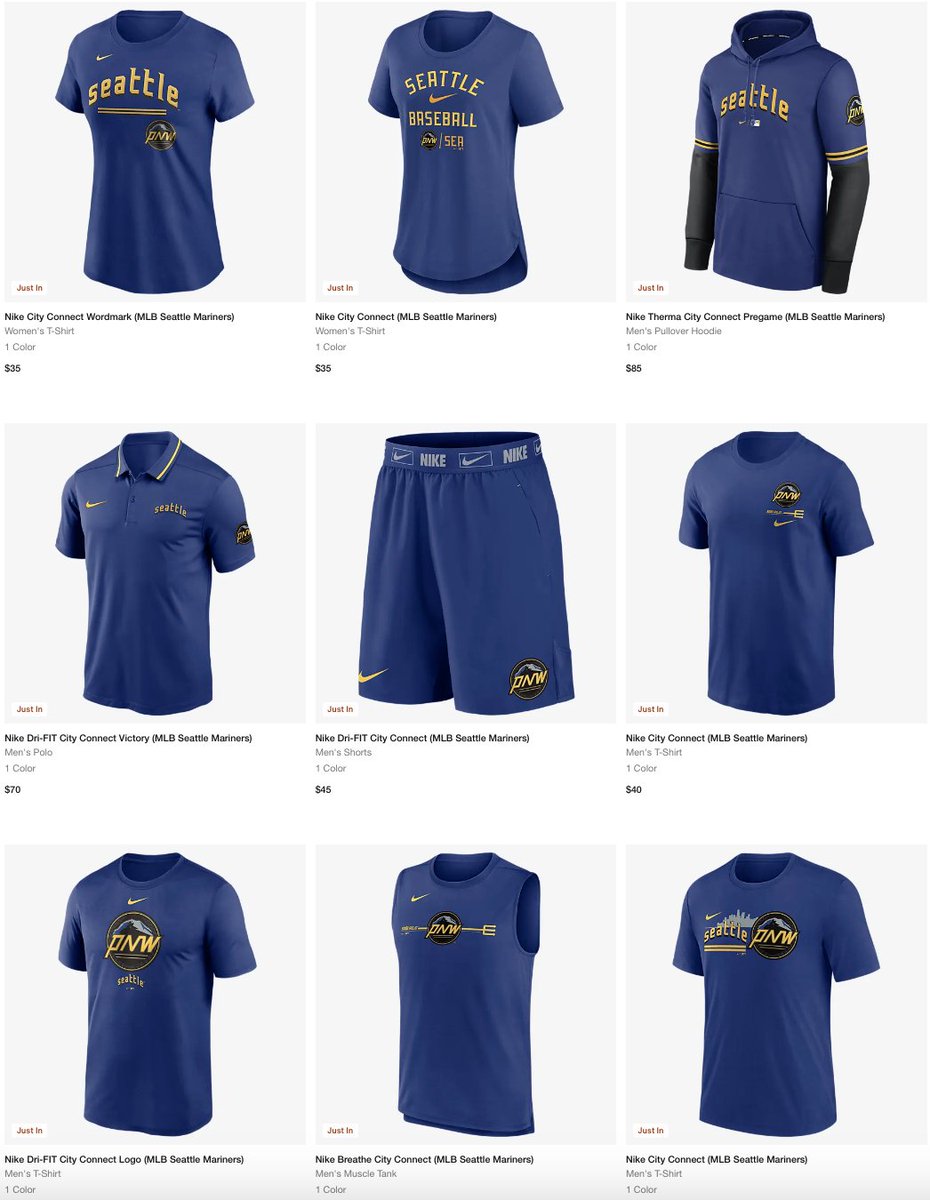 SNKR_TWITR on Twitter "AD NEW on Nike US Nike MLB Seattle Mariners City Connect Apparel