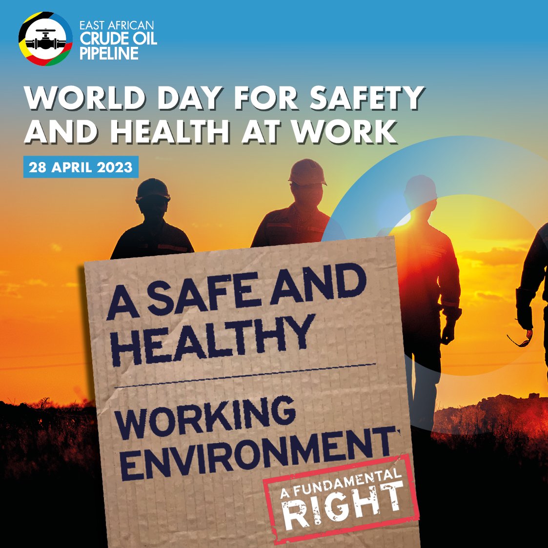 Happy World Safety Day!

A safe and healthy working environment is a fundamental principle and right at work. As safety is one of our core values and foundation of our activities, EACOP ensures that our workplace environment embodies a ZERO HARM safety culture. 

#worldsafetyday