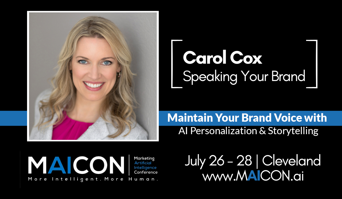 The @MktgAI team is bringing together the best in the industry at #MAICON23 to help you learn, grow, &amp; accelerate your #marketing #AI journey. I’m speaking and I’d love to see you there! Register and use the coupon COX100 to save $100: hubs.li/Q01DQ2r10