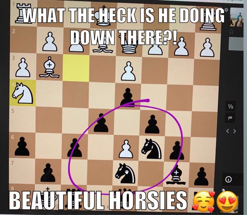 TXChessCenter's tweet photo. Ever wonder how a position ends up like that?

Yeah, us too. #chessNOTcheckers https://t.co/DXH6jp57fj