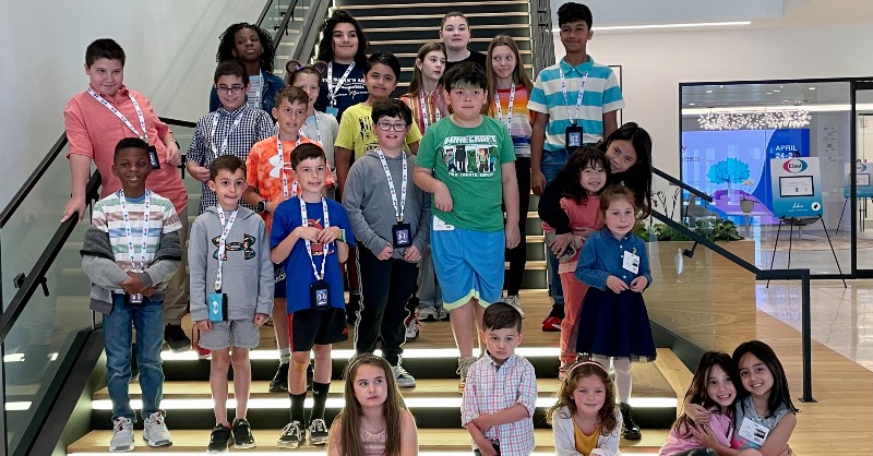 EisaiUS's tweet photo. We welcomed future innovators at our HQ for #TakeYourKidToWorkDay! The kids were able to spend the day with their parents, learning about the work they do to support patients and how they live our hhc mission. #TYKTWD #LifeAtEisai https://t.co/ONRC7pf1ey