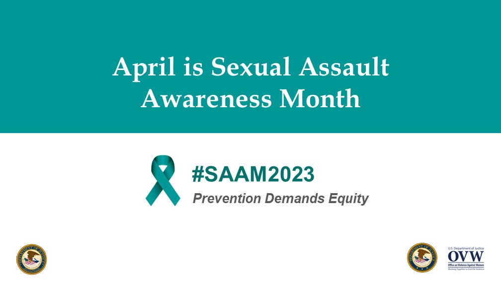 USAttorneys's tweet image. As April comes to a close, remember that everyone has a role to play in ending sexual assault, harassment, &amp;amp; abuse.
If you need help, contact the Sexual Assault Hotline (@RAINN) at 1-800-656-4673 or StrongHearts Native Helpline (@strongheartsdv) at 1-844-762-8483. #SAAM2023