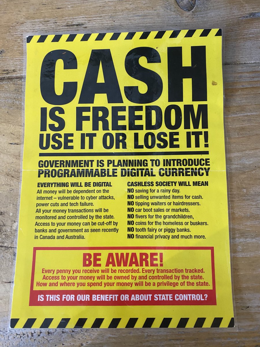 JoannaBlythman's tweet image. Good to see these popping up in indie shops!
#CashIsKing #UseCash