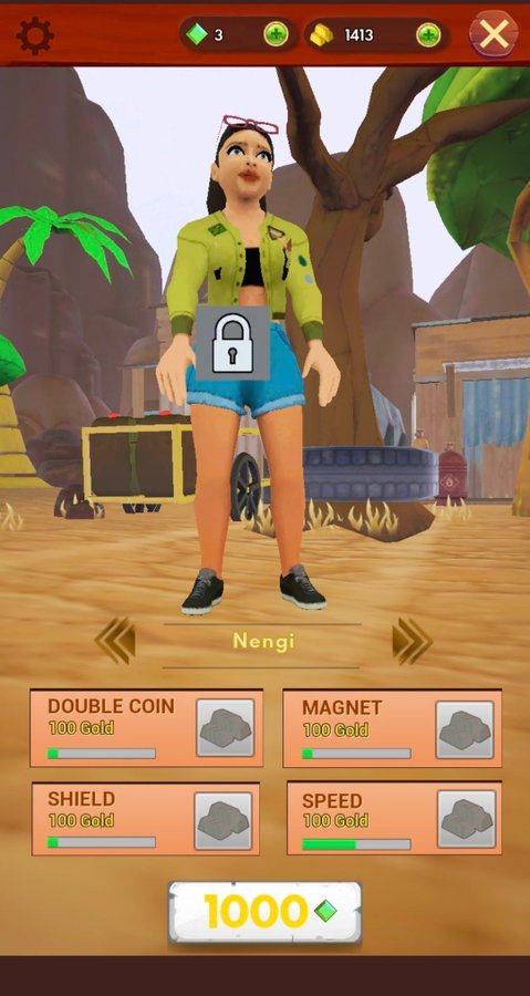 Nengi features as an alternative (Avatar) player in the new Aki and pawpaw epic run game 🤩🔥 .....

#NengiRebeccaHampson  👑❤️