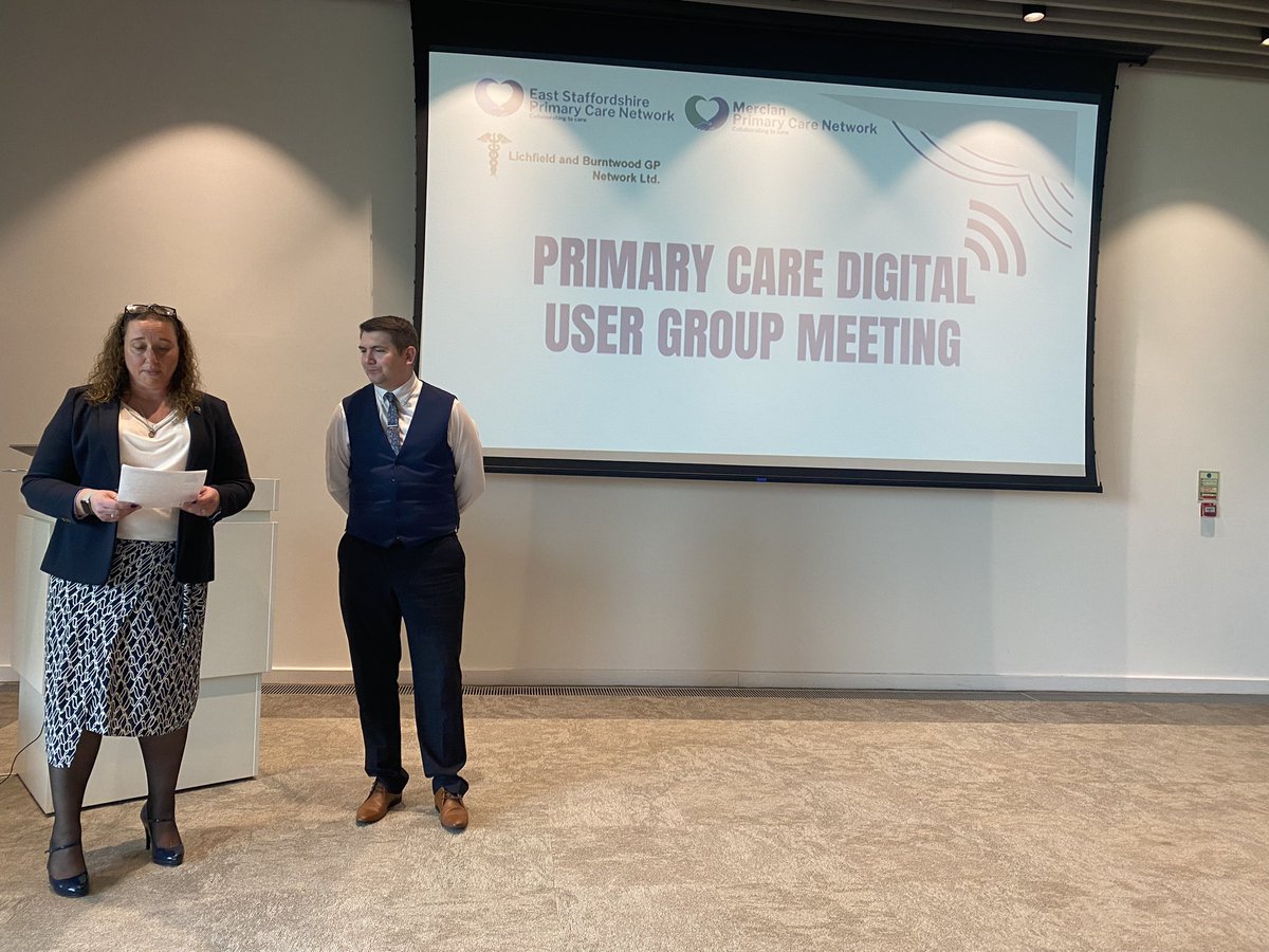 ren2uuk's tweet photo. Primary Care Digital User Group event, great engagement with East Staffs PCN and ICB Digital Team to discuss #digitaltransformation and 
#serviceimprovement across @StaffsStokeICB Primary Care. Presenations by suppliers on how they can support the digital agenda. https://t.co/010YTRCThV