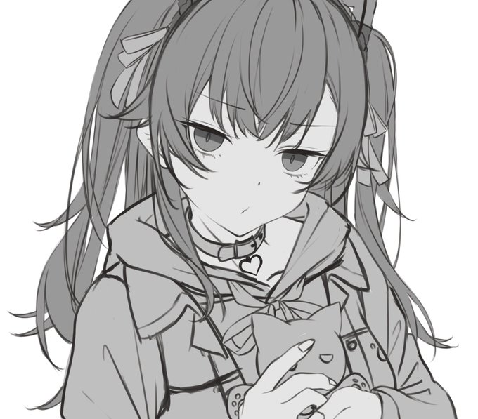 つなちゃんのラフの一部