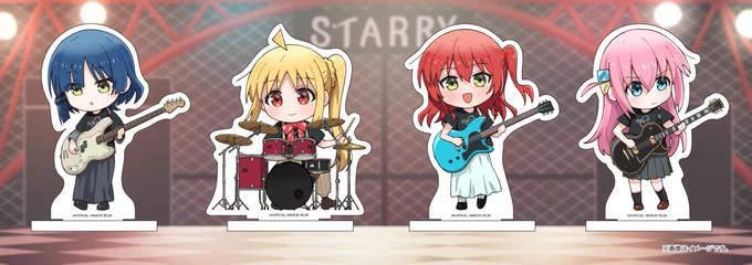 【通販告知】 本日より「ぼっち・ざ・おんりー!」にて頒布しました、結束バンドのアクリルフィギュアの通販予約を開始いたします! 頒布時と同様にセットと単体、どちらもご用意しております!  結束バンドセット通販ページ→