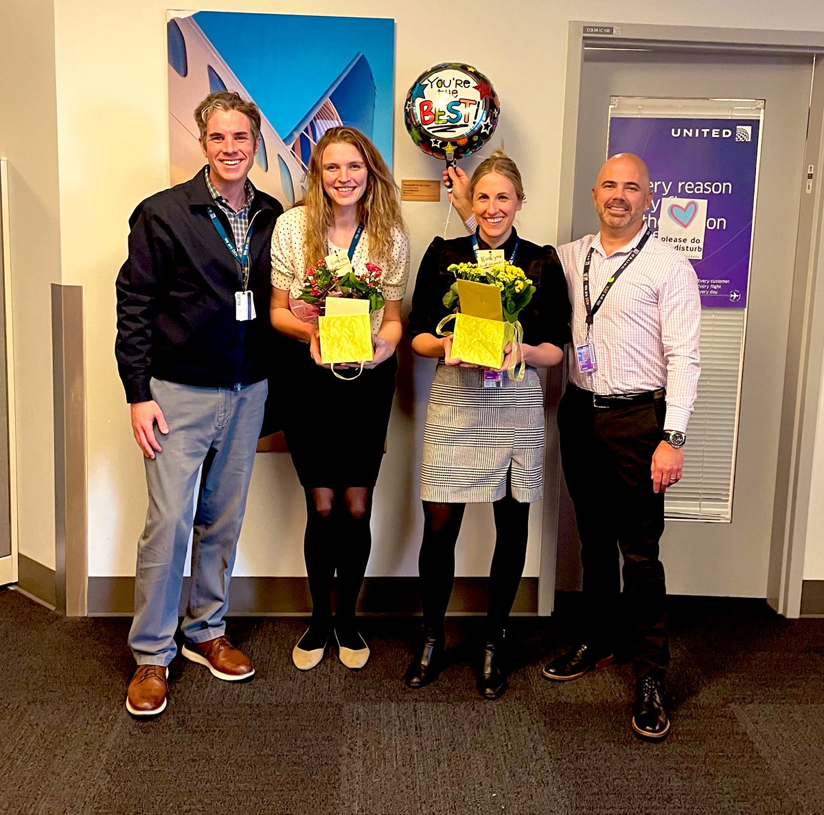 Getting to honor @Laura_United and @MaryUtley18 for all their many contributions to @DENAirport this week for #AdministrativeProfessionalDay was a total joy. Thank you both for all you do!