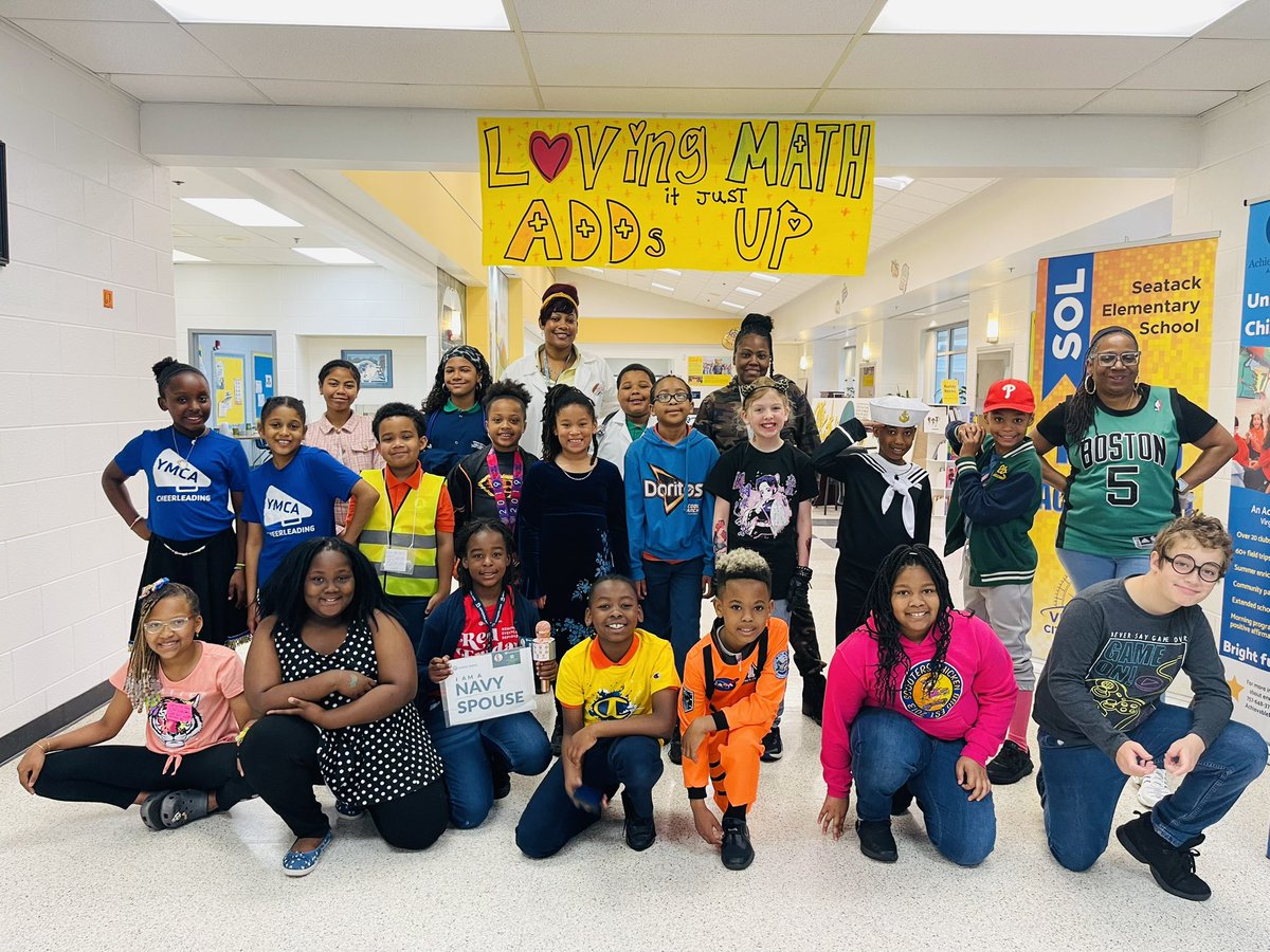 mathninja340's tweet image. Math Month Finale - Career Day!! There were doctors / surgeons / nurses, teachers, sailors, soldiers, farmers, cheerleaders, librarians, and even a tattoo artist! @SeatackDream @DrBellGriffin @vbmathjohanna @lfhodges61 @VBMathRocks 
#mathmonth