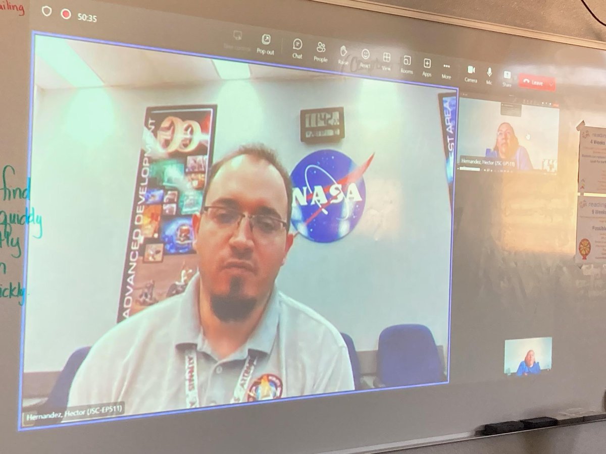 jpeter_HMS's tweet photo. Thank you Engineer Hernandez for joining us today from NASA to discuss space and engineering. Houston...we are inspired!! #CAVScience @epalomares_HMS @Hernando_MS @LRocha_HMS @RNava_HMS @bahia_HMS https://t.co/wleKDNfzaC
