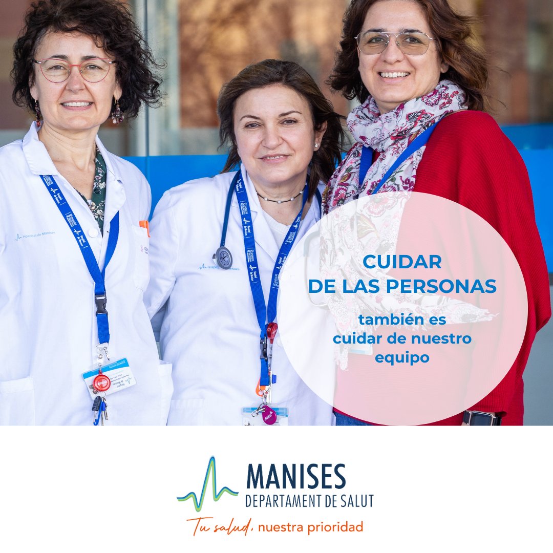 GVASalutManises's tweet photo. Celebramos el Día Mundial de la Seguridad y Salud en el Trabajo. Nuestro equipo de Prevención de Riesgos Laborales cuida de todos nuestros profesionales y creamos una valiosa cadena de cuidados que beneficia a nuestros pacientes y a nuestro equipo. #CuidamosDeTi #CalidadManises https://t.co/zX0CHOFXj2