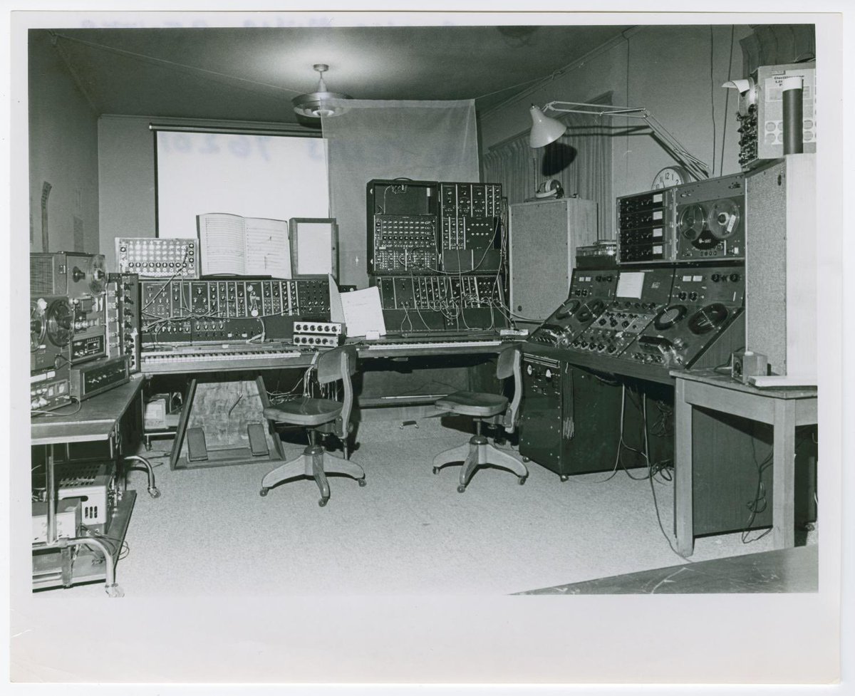 North Texas State University’s Electronic Music Center Studio circa 1968.