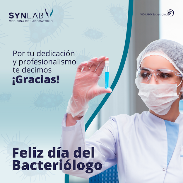 SynlabC's tweet photo. La labor que realizas ha permitido con un diagnóstico confiable que contribuye a prevenir y mejorar la calidad de vidad de todos.
¡Gracias Feliz día del bacteriolog@!
#DiadelBacteriologo #Bacteriologia #Microbiologia
#LaboratorioClinico #Salud #InvestigacionCientifica
#Synlab https://t.co/id3y39d4wF