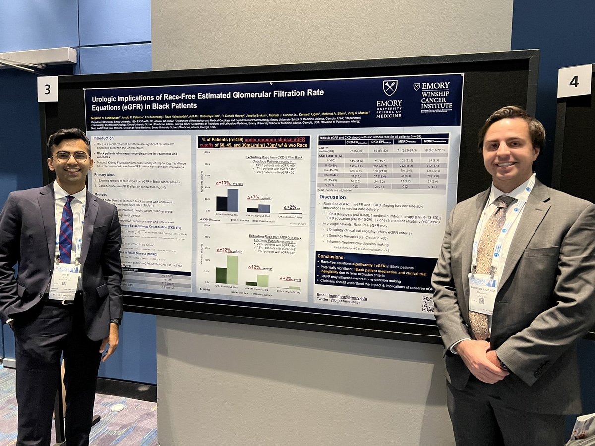 adilali101's tweet photo. Great discussion and Best Poster Award on Implications of Race-Free eGFR Equations in Black Patients with @b_schmeusser @PalaciosArnold7 @virajmaster #kenogan at #AUA2023 https://t.co/Ths4NTsrVB