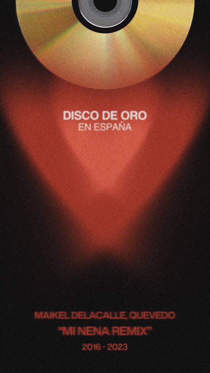 MaikelDLacalle's tweet photo. Gracias familia 
Mi nena remix ya es oficialmente disco de oro en españa 
Indica @pedrodquevedo https://t.co/Wvz1Oz8TZl