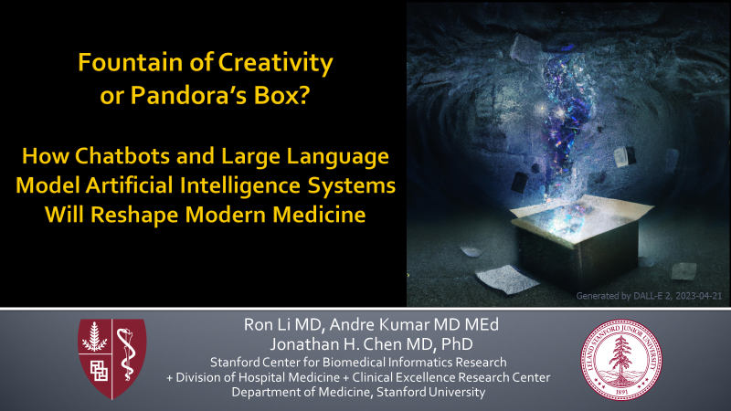 Chatbots and Modern Medicine—Fountain of Creativity or Pandora’s Box? jamanetwork.com/journals/jamai… via @JAMAInternalMed part of @JAMANetwork @ronlivs