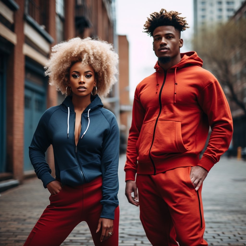 DrimChazor's tweet image. AI-Generated Athleisure Outfits: 
Comfort Meets Style! 

Check out these AI-crafted images featuring male and female models rocking the latest athleisure trends. 

#AIImageCreation #Athleisure #FashionTrends #aiphotography