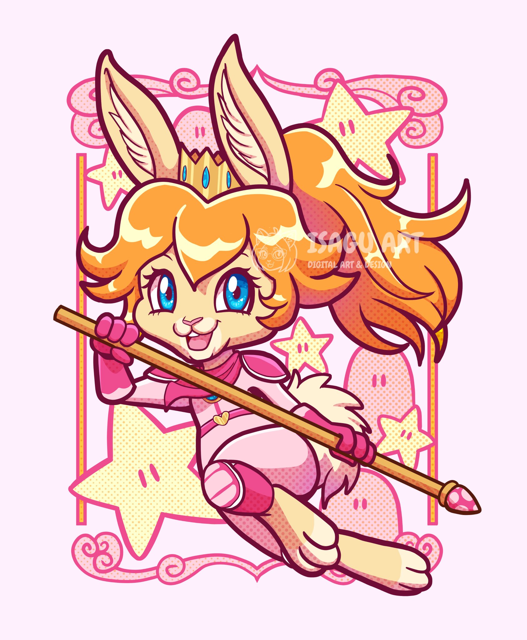 ISAGU DM for ART COMMISSIONS on Twitter "This brave princess bunny