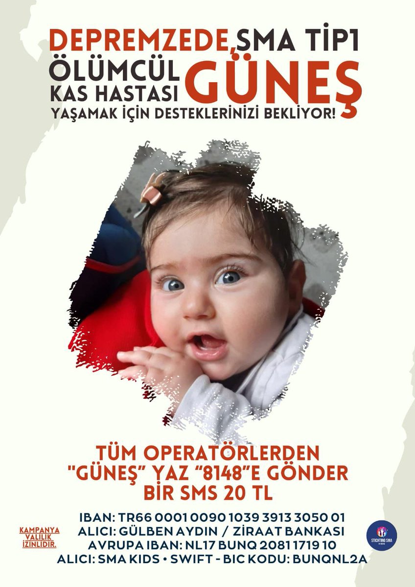 bahar_carslan's tweet photo. Güneş için daha çok gönüllüye ihtiyacımız var 🙏 @sma_gunesimiz https://t.co/zuU5JF8tIG
