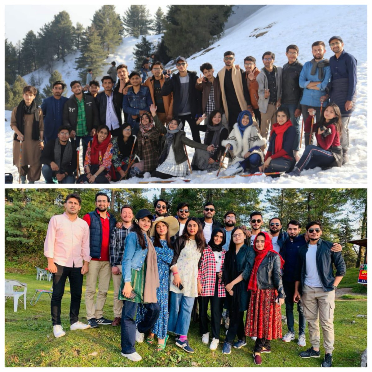 Laibaakhan22's tweet photo. How cherishing and pleasing it is to look back towards these memories . The first picture was of 2019 while the second one is of 2022 .
QASMS batch 2019-2023🌸
#qasms
#qau https://t.co/ol6oWtb8AX