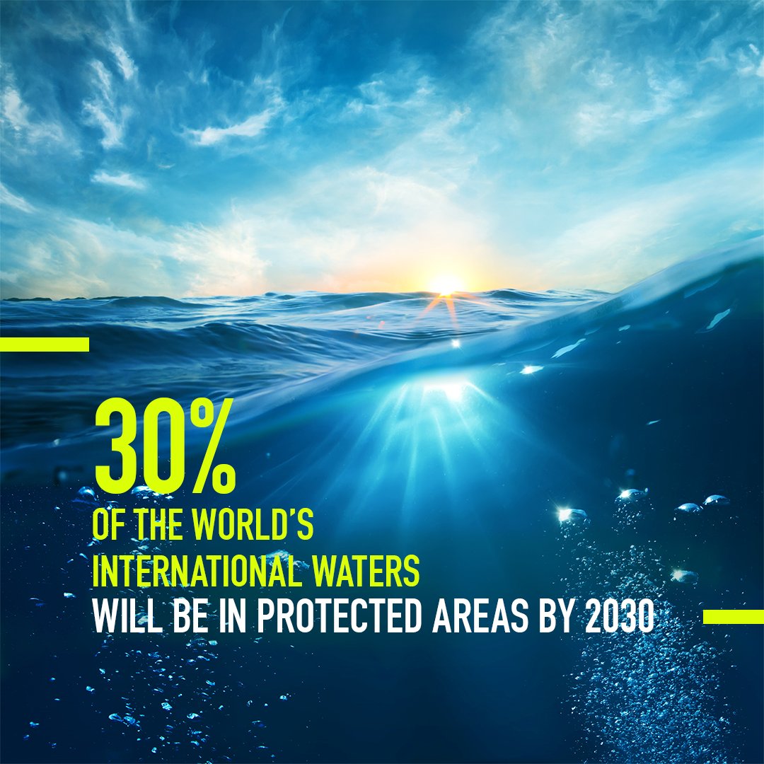 COP28_UAE's tweet photo. After 10 years, @UN delegates have finally reached a historic agreement to place 30% of the world's international waters into protected areas by 2030​.

To learn more of its significance, read 🔗👇 
https://t.co/3sfXVKQOsK https://t.co/RdJA2kpgd7