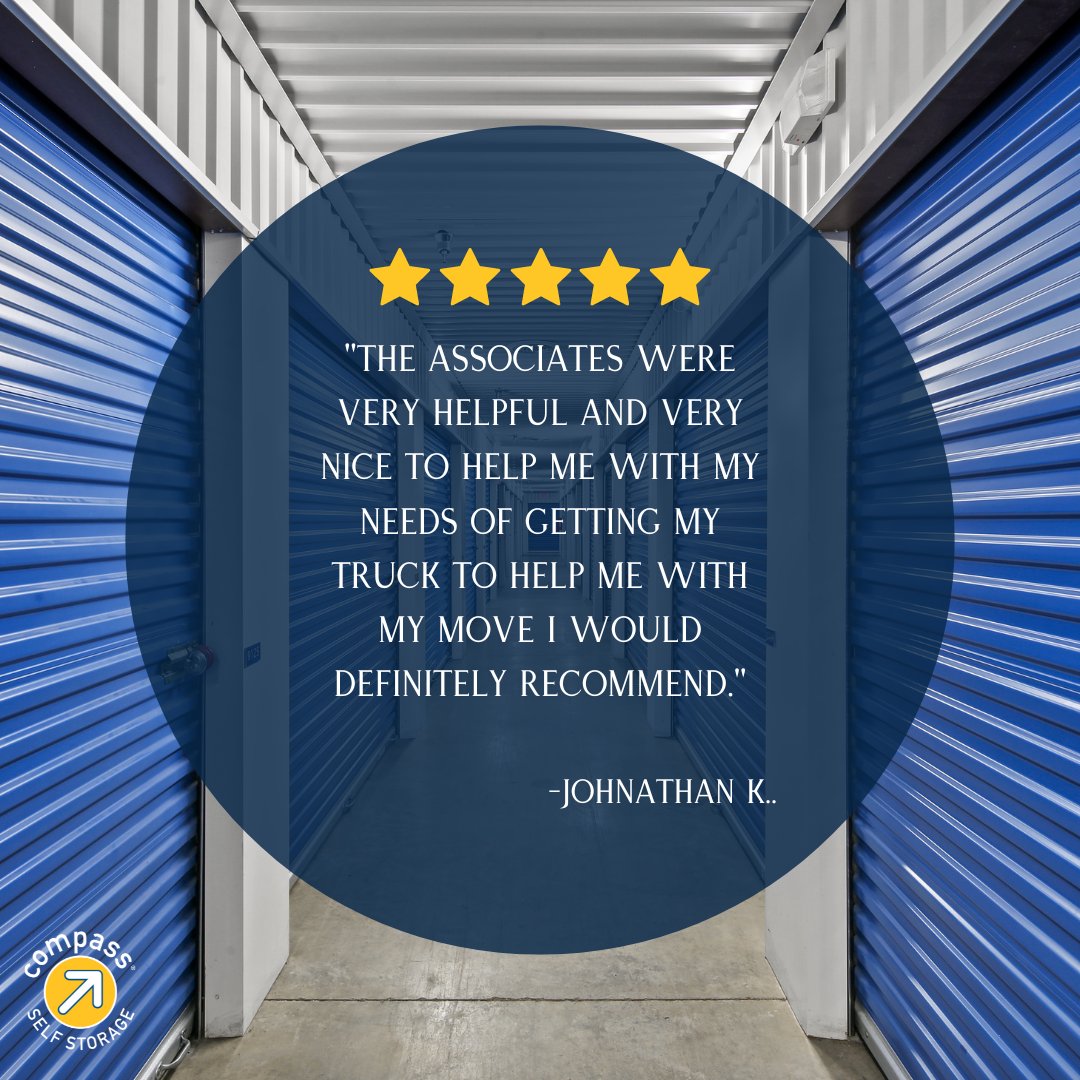 CompassStorage's tweet image. Here's a #FeedbackFriday for our site on Front St in #SmyrnaTN! 🤩 #CompassStorage #WeMakeItEasier