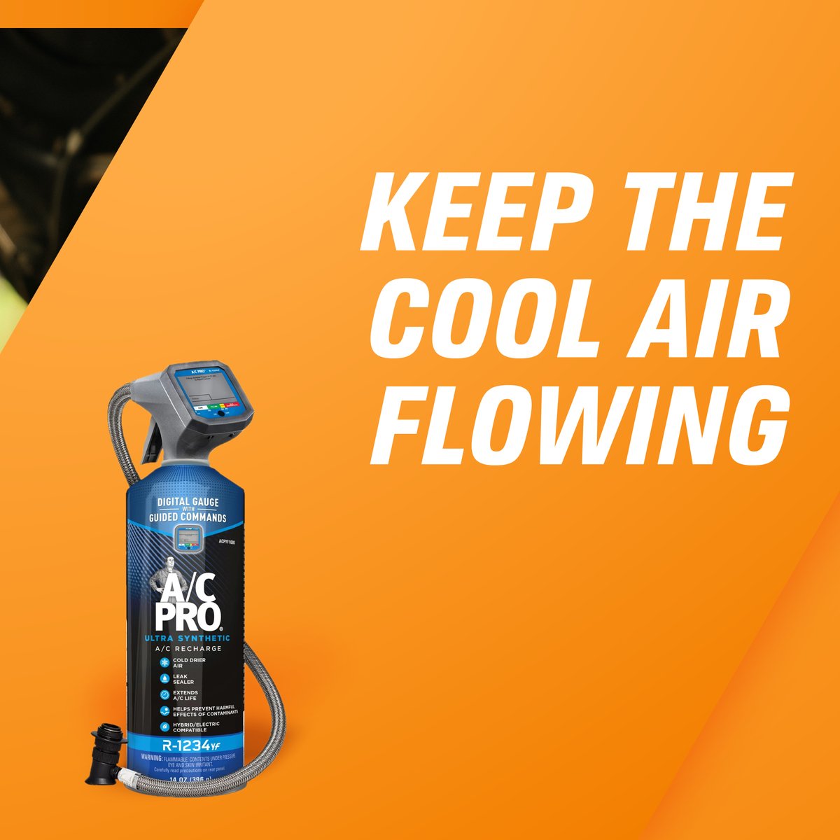 AC PRO Charge Refrigerant R1234YF Refill Hose, 49 OFF