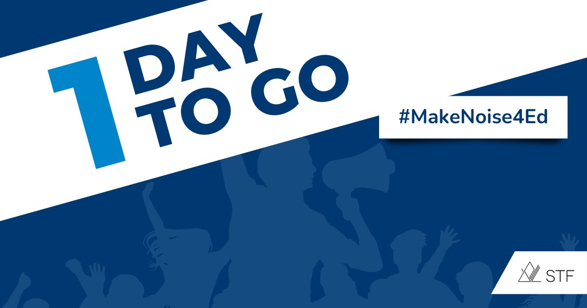 The Rally for Public Education is TOMORROW! 📣

Attend a one-hour rally to #makenoise4ed and demand that our government invests in our schools and teachers. Everyone who supports public education is invited!

Our kids deserve better. Join us tomorrow! bit.ly/3jRMaTp