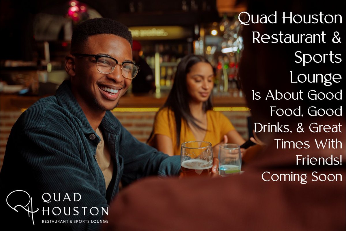 Quad Houston Restaurant & Sports Lounge Is About Good Food, Good Times, & Great Times With Friends! Coming Soon…

#thirdwardtx #quadhtx #thedencigars #almeda #houstonbars #houstonlounge #houstonsportsbar #houstonnightlife #goodvibes #houstonfoodies #htx