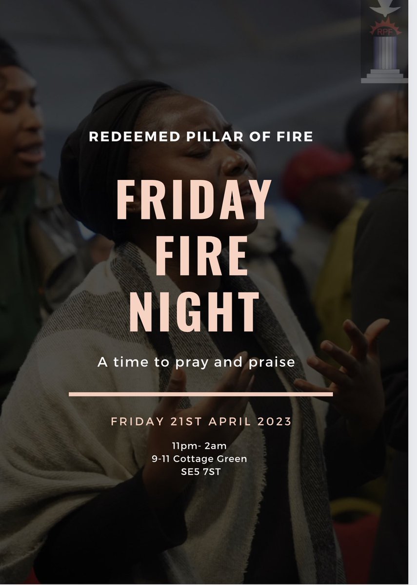 RPFEurope's tweet photo. Hebrews 12:29
“For our God is a consuming fire.”

We invite you to come and experience the power of God at our fire night 🔥

TONIGHT 7PM
📍 Cottage Green, SE5 7ST

#WelcometoRPF https://t.co/GmwSX8IcB4