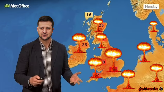 edthetechie's tweet photo. The #metoffice is predicting a heatwave and they've got a new presenter as well https://t.co/6OlewvD8Vz