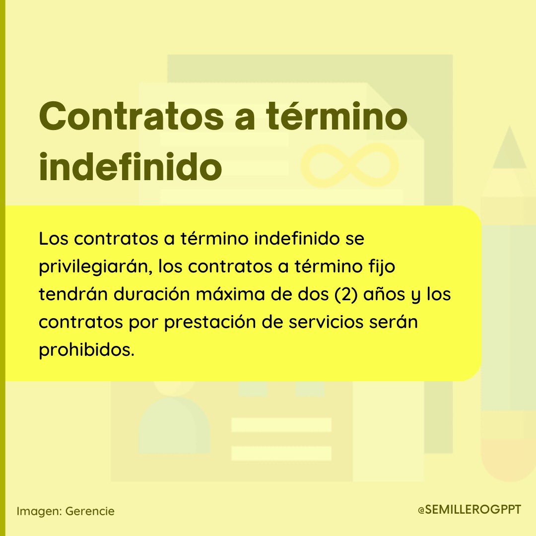 SemilleroGPPT's tweet photo. Hoy venimos a contarles más sobre la reforma laboral, una de las más sonadas en las últimas semanas y que plantea importantes cambios al Código Sustantivo del Trabajo. 💼📑⬇️ https://t.co/20jsA8LkZD