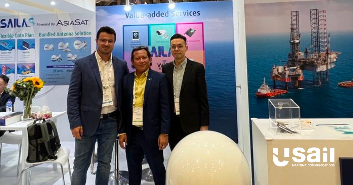 usail's tweet photo. Amazing time catching up with friends and meeting new people at #SeaAsia2023 this week! Productive meeting, wonderful journey and a lot of new projects ahead. 🛥️🛥️🛥️

#satcom #maritime #experts https://t.co/ipc5CciyPp