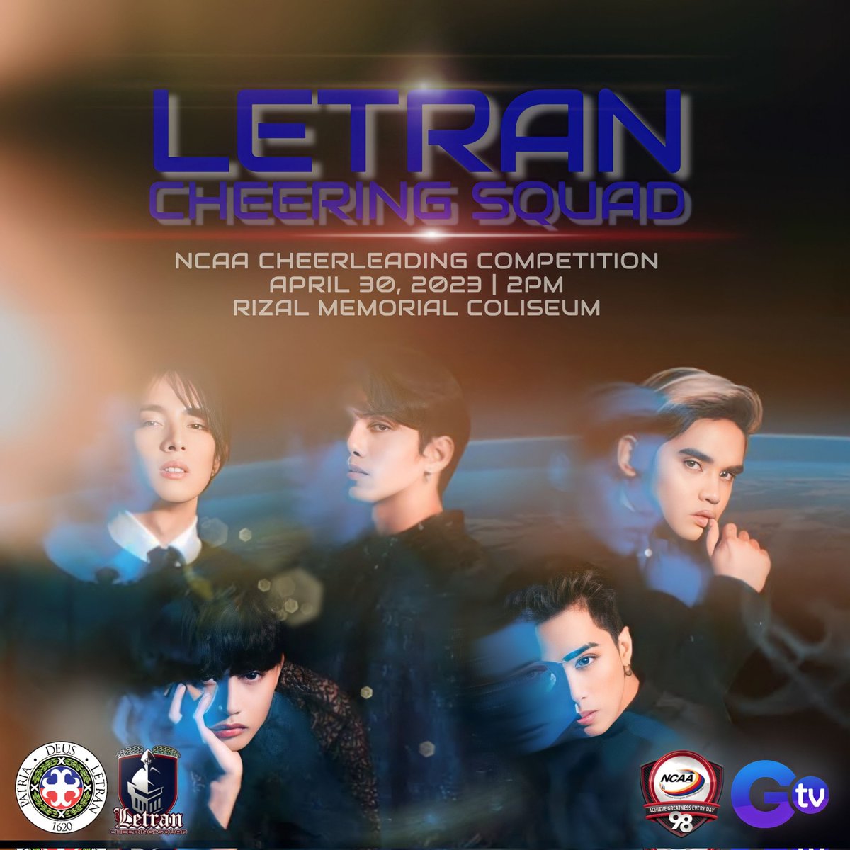 JOHNzen00's tweet photo. A'tin, are you ready for the kings of P-POP to step into the ZONE and win your hearts? This NCAA Cheerleading Competition Season 98, let's support the Letran Cheering Squad as they step into matts and bring the fire up! 
🔝⚔️❤️‍🔥💙💪🏻

#OneLCS
#LCSGoUp
#LCSBreakThrough
#LCSxSB19 https://t.co/Y8tjFvQXJZ