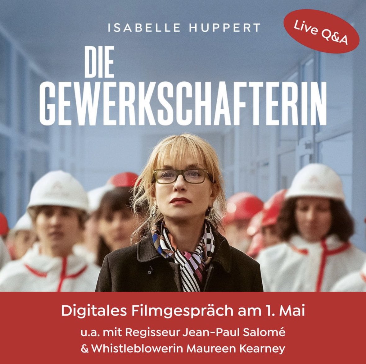 #LaSyndicaliste Q&A dans une trentaine de cinémas en Allemagne et Autriche  le 1er mai. Merci @Weltkino @Filmladen @Le_Pacte @Unifrance