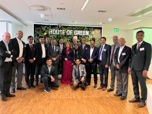 Gauta_Mohan's tweet photo. Winding down WindEurope 2023! 
Here is the Indian wind industry Delegation to Denmark. https://t.co/1PU7zGhsNX