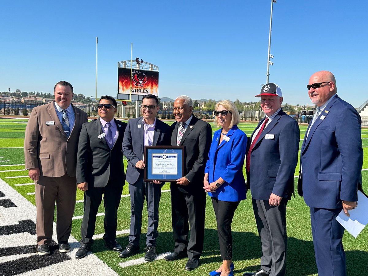 It's official...the new MSJC Athletics &amp; Kinesiology Complex is "almost" open. College and local leaders and supporters cut the ribbon dedicating the #NewStadium. We're looking forward to kicking off the  @MSJCFootball season on Sept 9. 
#MSJCSOTC23