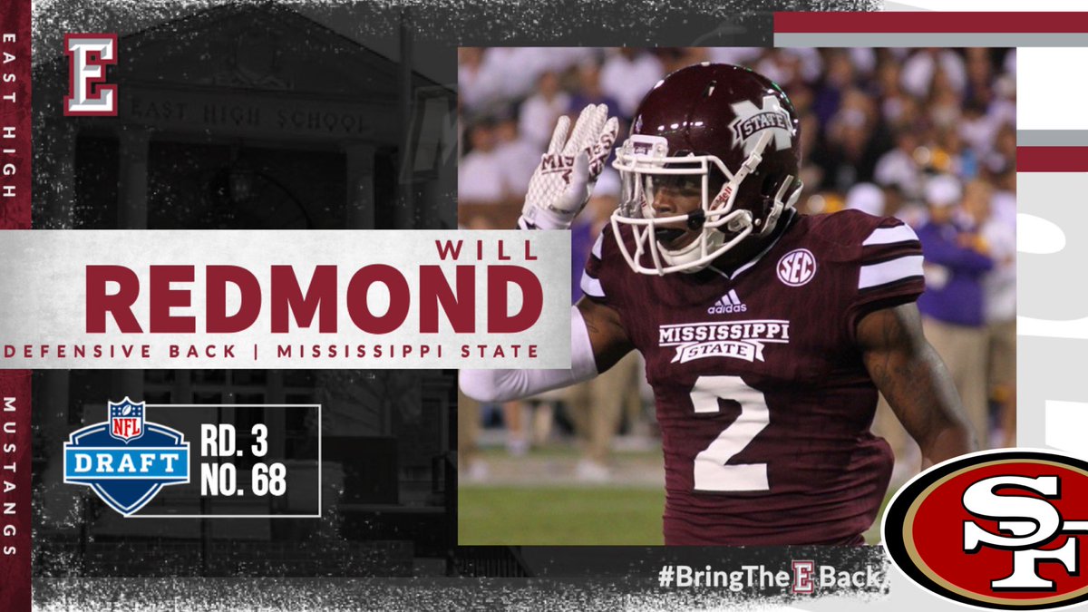 Defensive Back Will Redmond was drafted in the 3rd round by San Francisco 49ers