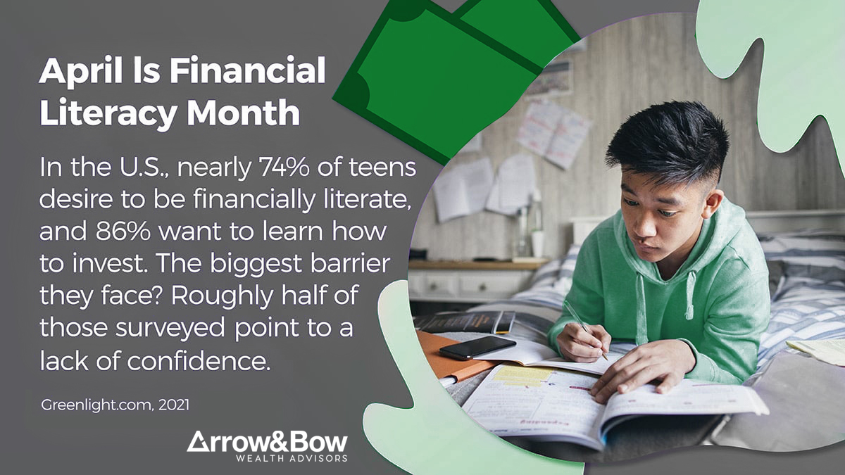 April is Financial Literacy Month and if you are committed to increasing your financial literacy or helping your family navigate the world of finance, check out our blog. arrowbowwealth.com/blog/be-money-…