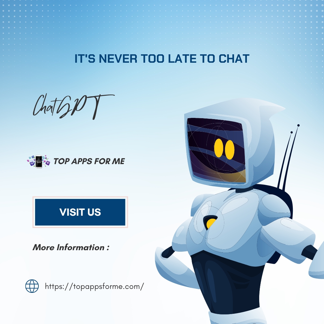 topappsforme's tweet photo. It's never too late to chat 

#ChatGPTjp #appleevent #chatbot #chatbots #OPENAI 

https://t.co/uqGEYSw5L9 https://t.co/4PttaKRT9z