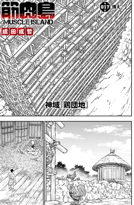 ジャンプ+にて『筋肉島』最新話更新されました。 続きは以下URLから読めます↓  [17話]筋肉島 - 成田成哲 | 少年ジャンプ+ 