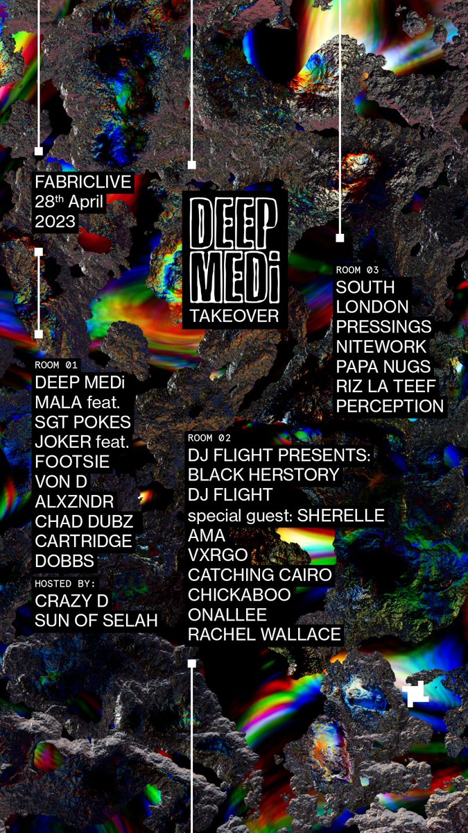 Tonight • LONDON 🇬🇧 @deepmedimusik x @fabriclondon Line up is 🔥