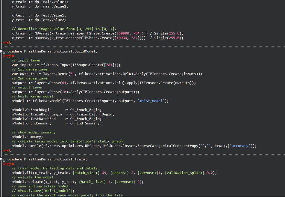 SciPasTips's tweet image. @TensorFlow is a free and open-source software library for machine learning and artificial intelligence. It can be used from #ObjectPascal with two class libraries, TensorFlow.Delphi (TF.Delphi) and tensorflowforpascal. @Marte0016 github.com/Pigrecos/Tenso… github.com/zsoltszakaly/t…