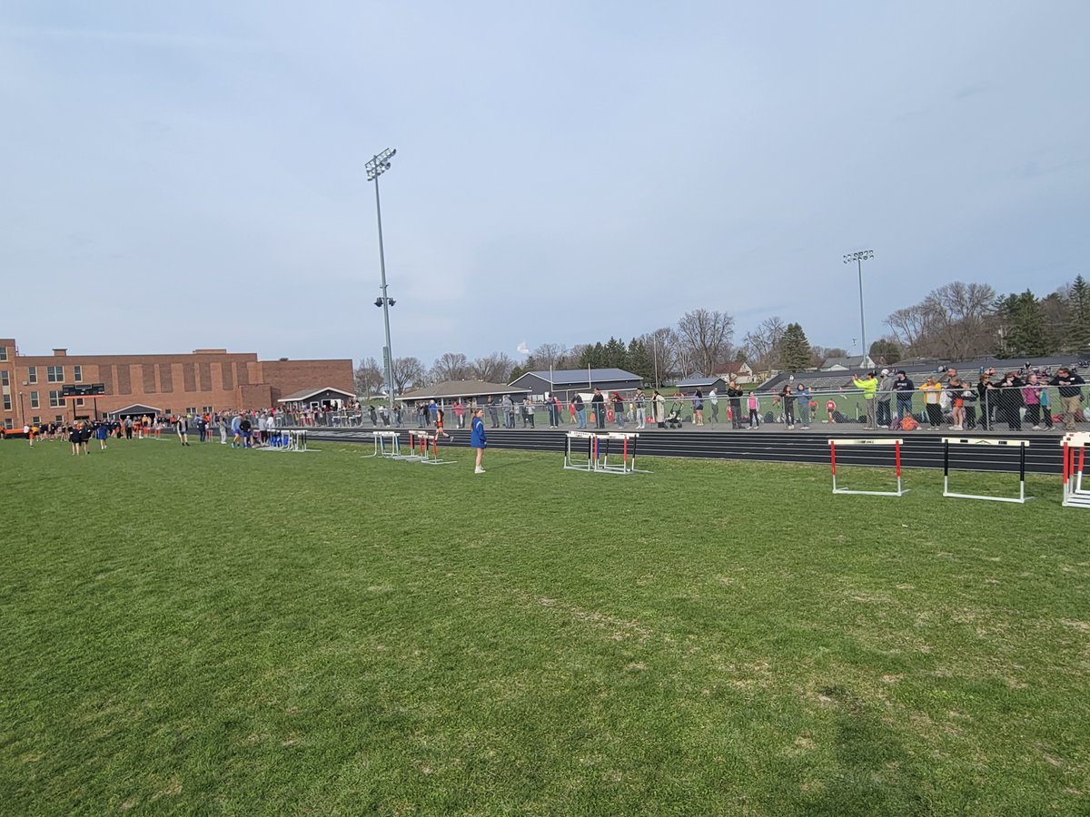 First home meet at Marshfield Middle School since 2010! Welcome to the John Harrington Family Track.