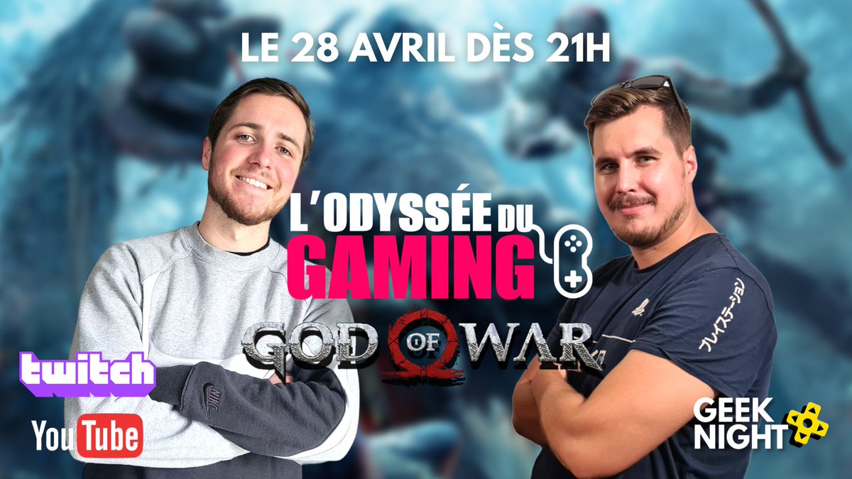 juicyfraise_'s tweet photo. Bonsoir à tous !

Retrouvez moi dès ce soir avec KeroLegends à partir de 21h dans l'émission L'Odyssée du Gaming ! Ce soir on s'aventure dans le thème nordique avec Kratos sur God Of War une nouvelle exclu sony. 

https://t.co/EFKvPceLFn https://t.co/2teGgHQSMJ