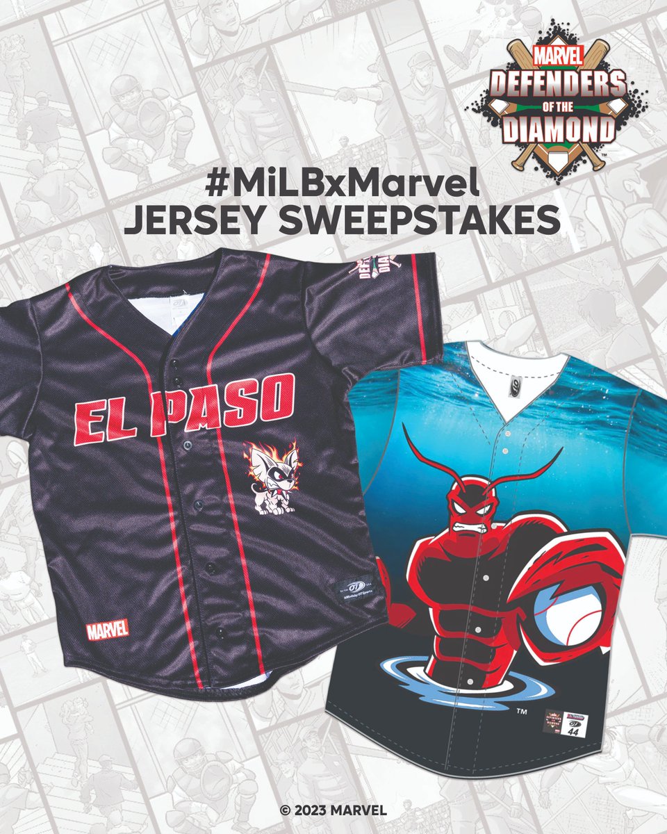 In celebration of #NationalSuperheroDay, we're giving away two specialized jerseys!

Reply to or retweet this post using #MiLBxMarvel to enter for a chance to win one of these unique uniforms!